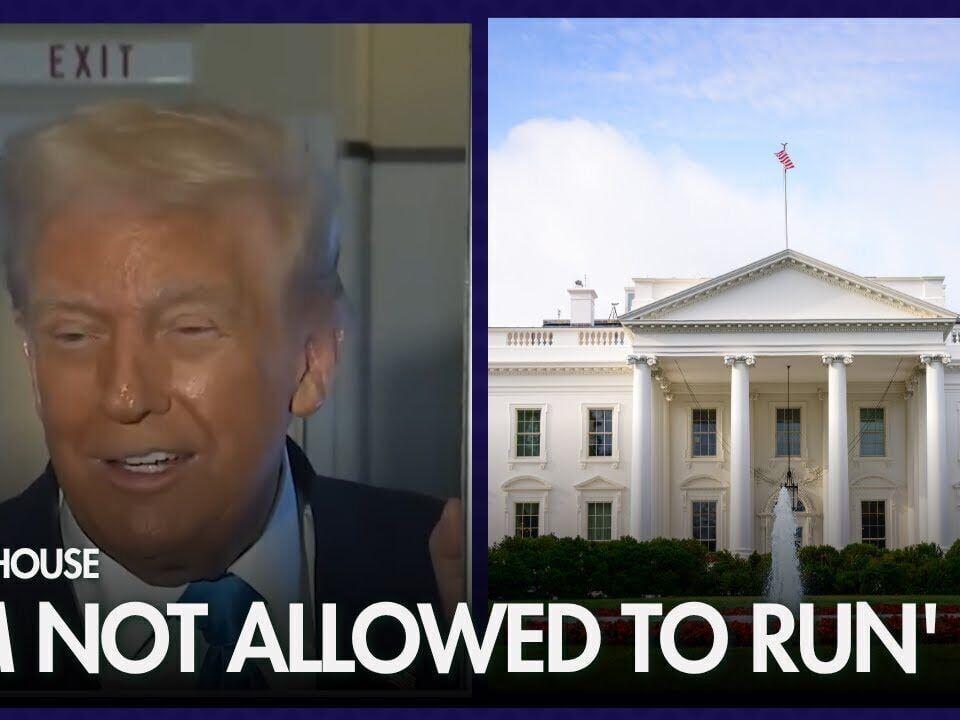 President Trump on third term: 'I'm not allowed to run'